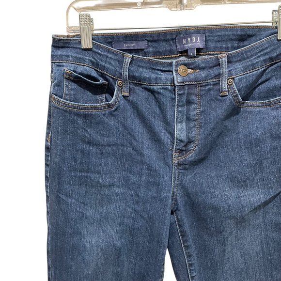 NYDJ Skinny Jeans Dark Wash Blue Women’s Size 4 - Picture 3 of 8